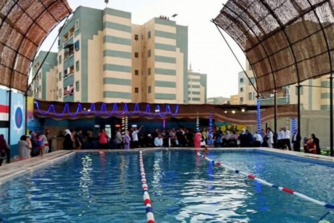محافظة السويس تفتتح ملعب وحمام سباحة بكنيسة الراعي الصالح