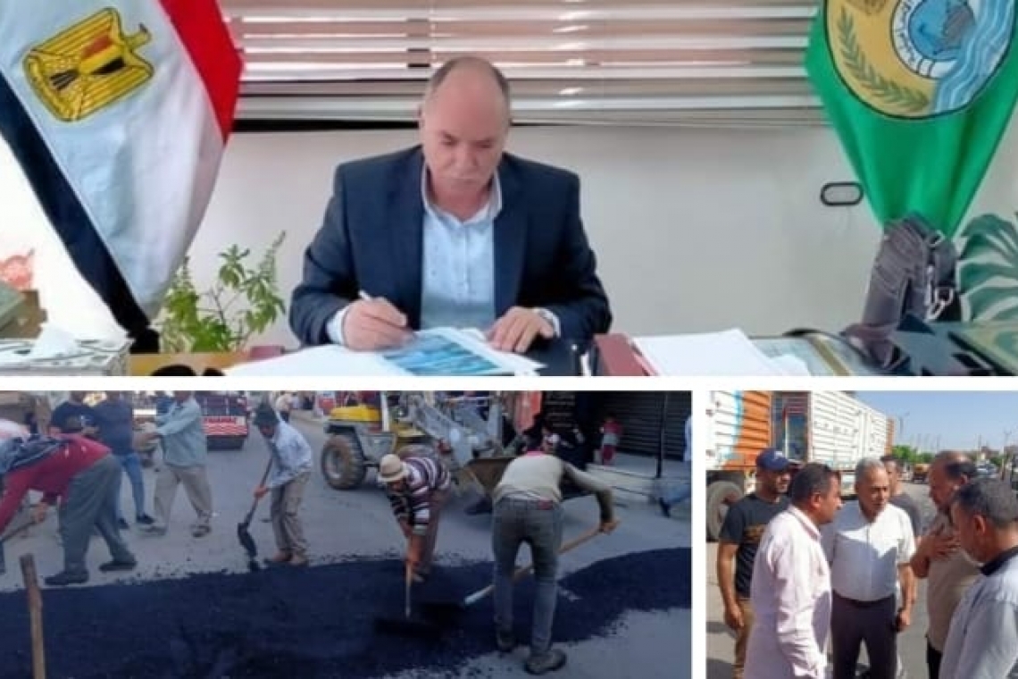 الدكروري: إنشاء مطبات بشوارع التل الكبير حفاظاً علي أرواح المواطنين