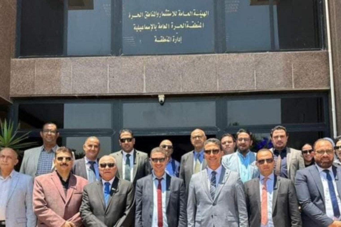 الشافعي يرافق وفد مغربي رفيع المستوي للإطلاع علي مقومات المنطقة الحرة بالإسماعيلية